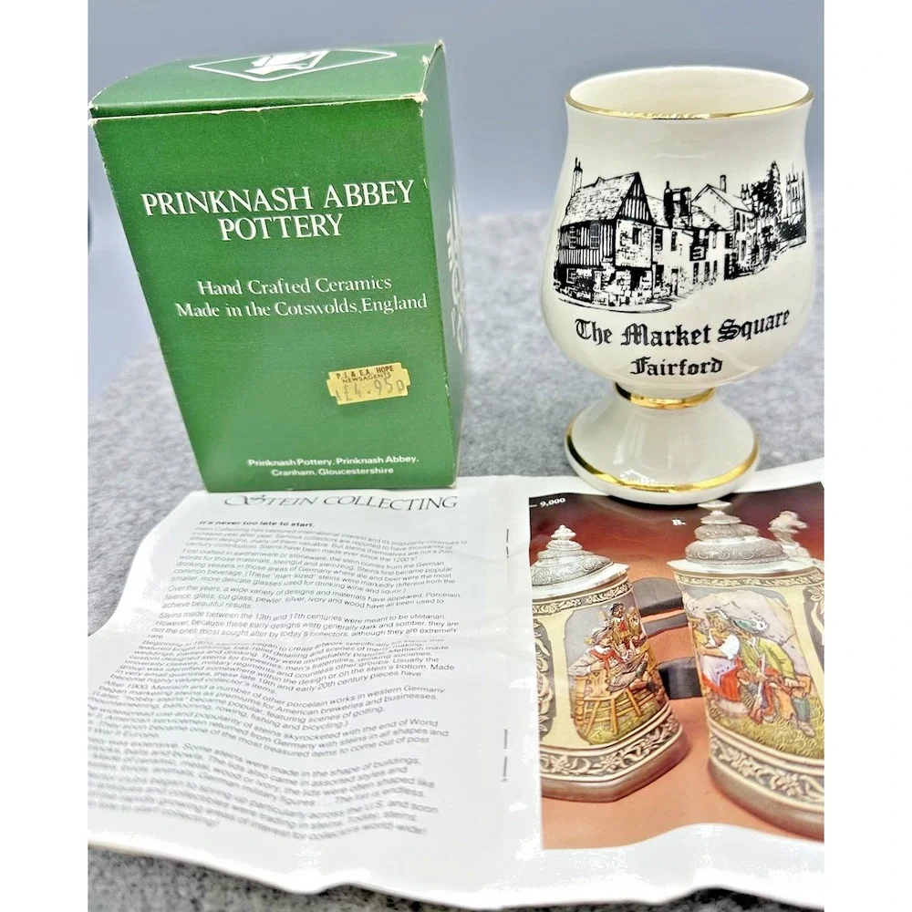 Prinknash Abbey Pottery Goblet England Vintage